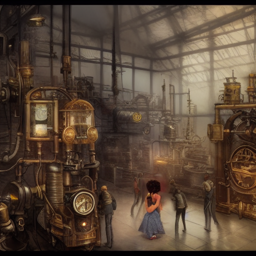 The steampunk factory with Soleil