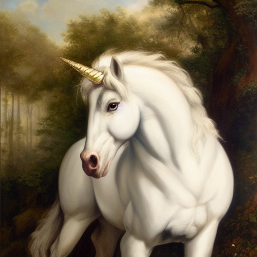 The unicorn from the Brave Little Tailor