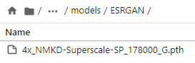 A custom upscale model file in the ESRGAN subfolder in the models directory of Stable Diffusion