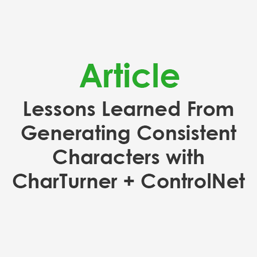 Lessons Learned from Generating Consistent Characters with CharTurner and ControlNet in Stable Diffusion